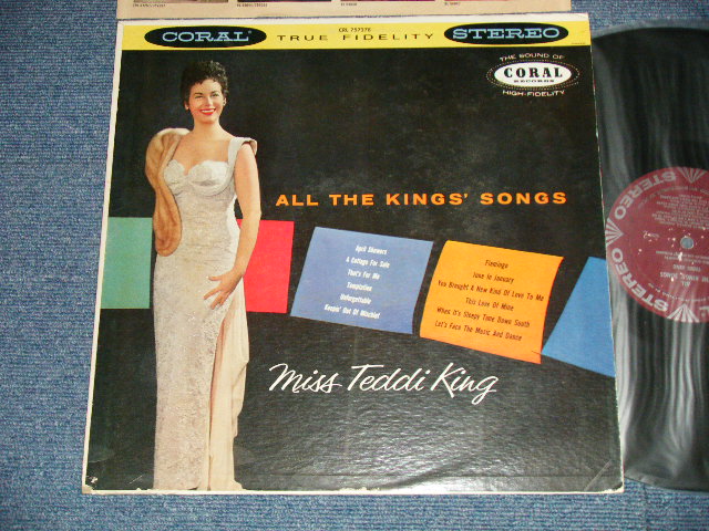 画像1: TEDDIE KING - ALL THE KINGS' SONGS (Ex/Ex)  / 1959 US ORIGINAL "MAROON LABEL" STEREO Used LP
