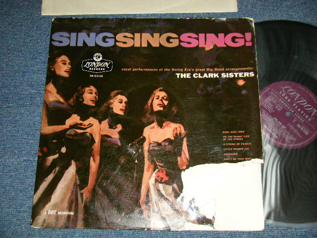 画像1: The CLARK SISTERS - SING SING SING! ( POOR/Ex++)  / 1958 UK ENGLAND ORIGINAL MONO Used LP