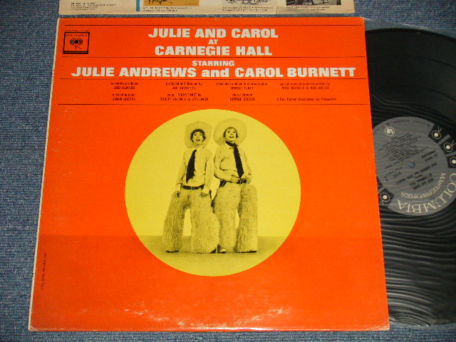 画像1: JULIE ANDREWS and CAROL BURNETT - JULIE AND CAROL AT CARNEGIE HALL  ( MINT-/Ex+++)  / 1962 US AMERICA ORIGINAL 1st Press "6 EYES  Label" MONO  Used LP 