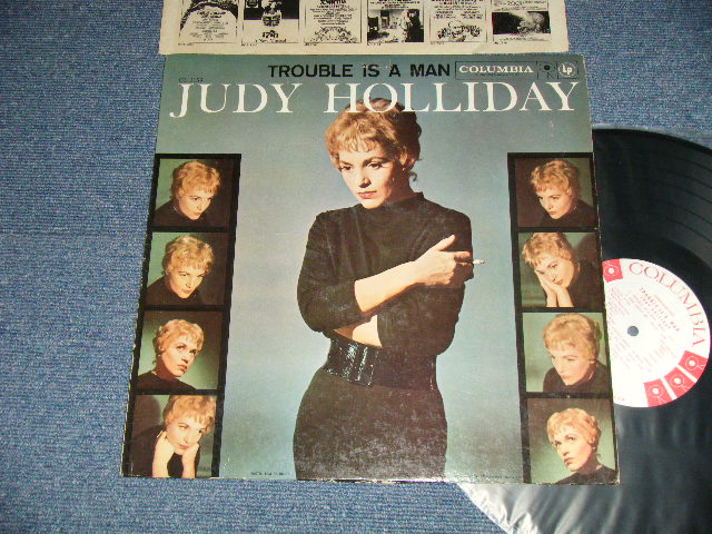 画像1: JUDY HOLLIDAY - TROUBLE IS A MAN  (Ex+/Ex+++, Ex  EDSP)  / 1959 US AMERICA ORIGINAL "WHITE LABEL PROMO" 1st Press  "6 EYES Label"  MONO Used  LP