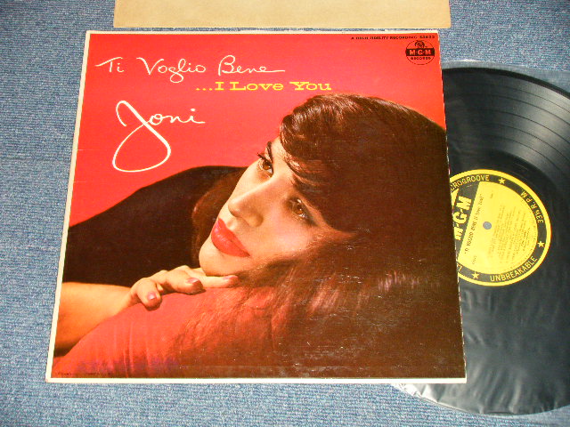 画像1: JONI JAMES - TI VOGLIO BENE ....I LOVE YOU (Ex++/Ex+++ EDSP) / 1958 US AMERICA ORIGINAL 1st Press "YELLOW LABEL" MONO Used LP