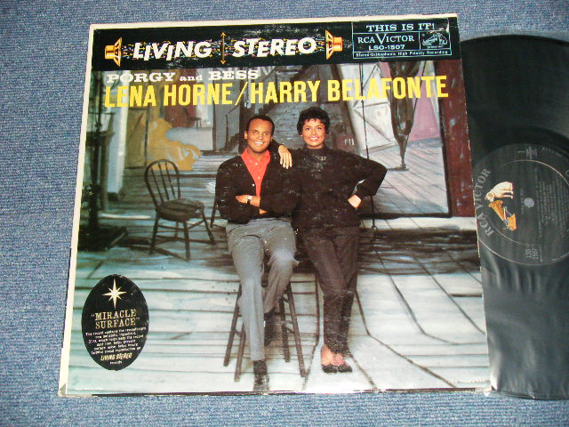 画像1: LENA  HORNE / HARRY BELAFONTE -  PORGY AND BESS ( Ex/Ex+++ Looks:MINT-  EDSP ) / 1959 US AMERICA ORIGINAL STEREO Used  LP 