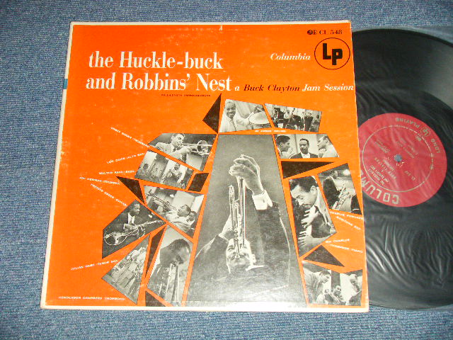 画像1: BUCK CLAYTON - THE HUCKLE-BUCKand ROBBINS' NEST BUCK CLAYTON JAM SESSION (Ex+/Ex++ ;Looks:Ex-) ) / 1954 US AMERICA ORIGINAL "MAROON with GOLD PRINTE Label" MONO Used  LP 