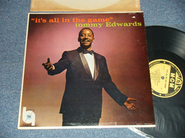 画像1: TOMMY EDWARDS - IT'S ALL IN THE GAME (DEBUT Album) (Ex++/MINT- STEAROFC, EDSP)  / 1958 US AMERICA ORIGINAL 1st Press "YELLOW Label" MONO Used LP  