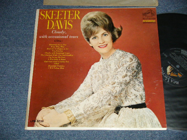 画像1: SKEETER DAVIS -  CLOUDY, WITH OCCASIONAL TEARS (Ex++/MINT- WOBC)   / 1963 US AMERICA ORIGINAL MONO Used LP