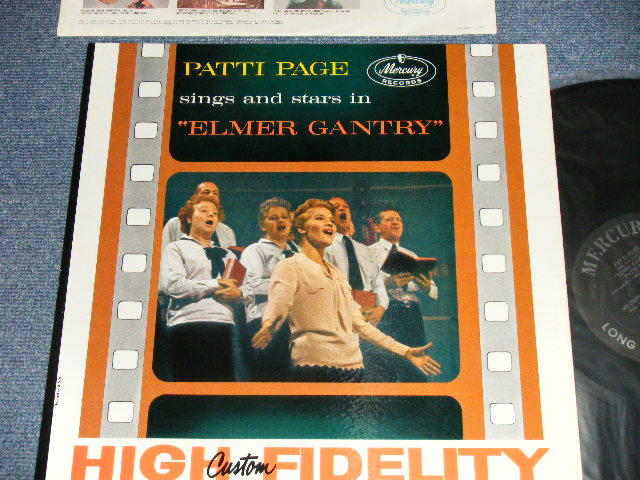 画像1: PATTI PAGE - SINGS and STARS IN ELMER GANTRY ( MINT-/MINT- )  /1960 US AMERICA ORIGINAL "BLACK with SILVER Print Label" MONO Used LP