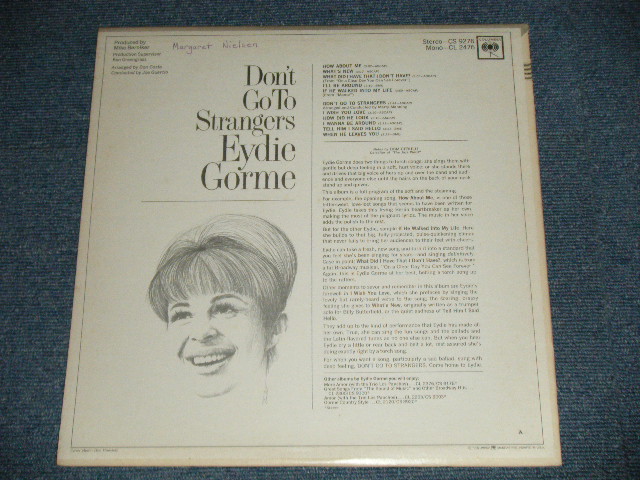 画像: EYDIE GORME -  DON'T GO TO STRANGERS (Ex+++/MINT- WOBC, WOL )  / 1966 US AMERICA ORIGINAL "360 SOUND" Label MONO Used LP