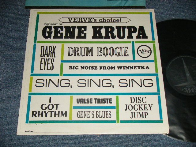 画像1: GENE KRUPA  - VERVE'S CHOICE : THE BEST OF (Ex+++/MINT-  EDSP /   US AMERICA ORIGINAL "CAPITOL RECORD CLUB Issue"  MONO Used LP
