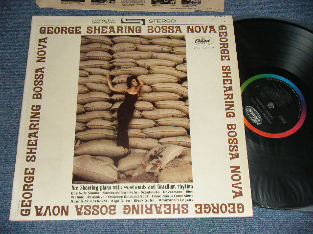 画像1: GEORGE SHEARING - BOSSA NOVA  ( Ex+++/MINT- BB)  / 1962 US AMERICA ORIGINAL "BLACK With RAINBOW CAPITOL Logo on TOP Label"  STEREO Used  LP