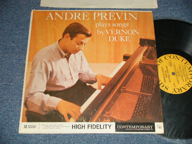 画像1: ANDRE PREVIN  - PLAYS SONGS by VERNON DUKE  (Ex++/Ex EDSP) / 1959 US AMERICA Original  "YELLOW  Label"  MONO Used LP  