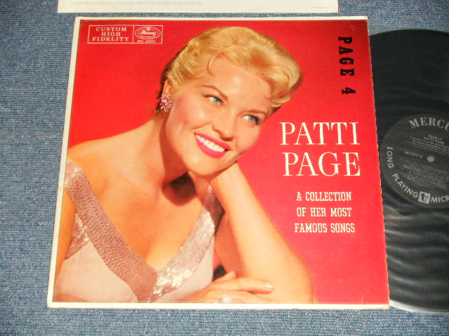 画像1: PATTI  PAGE - PAGE 4 : A COLLECTION OF HER MOST FAMOUS SONGS (Ex++/MINT- EDSP, WTDMG ) / 1955 US AMERICA ORIGINAL "BLACK with SILVER PRINT Label" MONO Used LP 