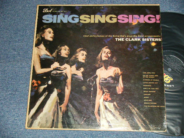 画像1: The CLARK SISTERS - SING SING SING! (Ex, VG++/Ex++ Look+s:Ex+) / 1958 US AMERICA ORIGINAL MONO Used LP