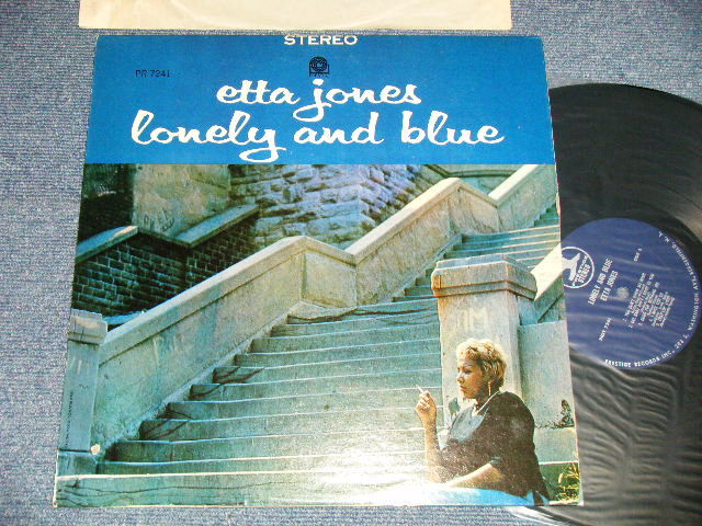 画像1: ETTA JONES - LONELY AND BLUES (Ex++?MINT- BB) /  1964 US AMERICA ORIGINAL 1st press "DARK BLUE with TRIDENT LOGO ON TOP Label" STEREO  Used LP 