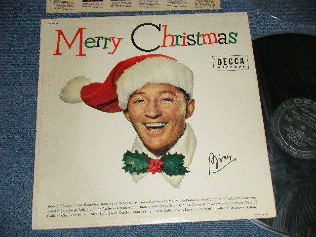 画像1: BING CROSBY - MERRY CHRISTMAS ( Ex++/MINT-) / 1955 US AMERICA ORIGINAL "BLACK With SILVER PRINT Label"  MONO  Used  LP 