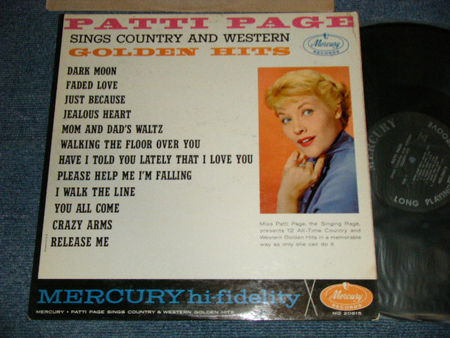 画像1: PATTI PAGE - SINGS COUNTRY AND WESTERN GOLDEN HITS ( Ex++/mint- )  /1961 US AMERICA ORIGINAL "BLACK with SILVER Print Label" MONO Used LP