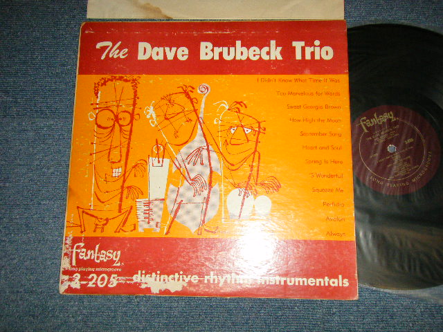 画像1: THE DAVE BRUBECK TRIO - Distinctive Rhythm Instrumentals (VG+++.Ex++ Looks:Ex+++) / 1956 US AMERICA ORIGINAL Used  LP 