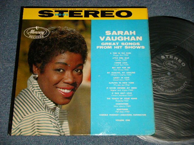 画像1: SARAH VAUGHAN - GREAT SONGS FROM HITS SHOWS VOL.1 (Ex++/Ex++ BB, Tape Seam )  / 1959  US AMERICA ORIGINAL  1st Press "BLACK with SILVER Print  Label"  STEREO Used LP 