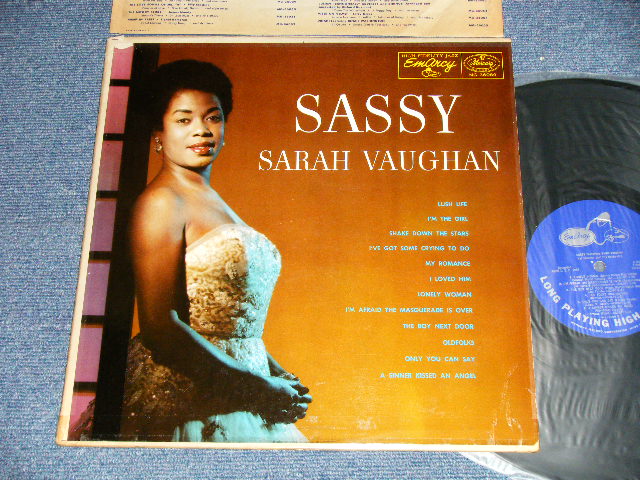 画像1: SARAH VAUGHAN - SASSY (Ex/Ex+++ B-2,3,: Ex+ EDSP, TapeSeam)  / 1956  US AMERICA ORIGINAL "1st Press HARD VINYL, HEAVY WEIGHT"  MONO Used  LP