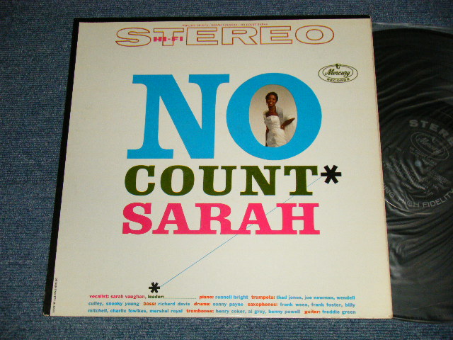 画像1: SARAH VAUGHAN - NO COUNT SARAH (Ex++,Ex+/Ex+++, Ex+)  / 1959  US AMERICA ORIGINAL "1st Press FRONT COVER" "BLACK with SILVER Print  Label"  STEREO Used  LP