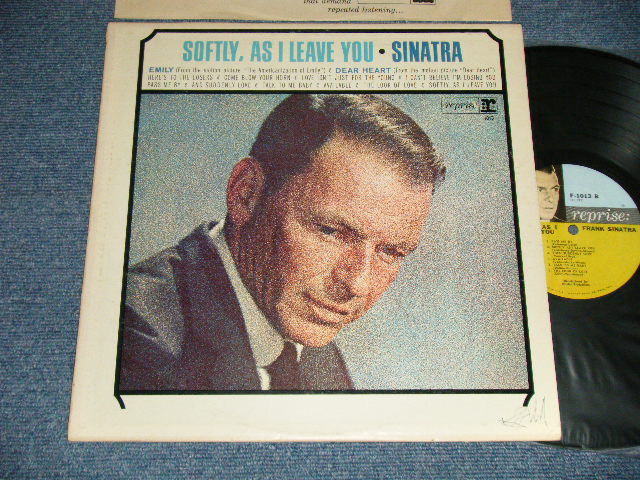 画像1: FRANK SINATRA -  SOFTLY,AS I LEAVE YOU (Ex+/MINT- SWOFC) / 1964 US AMERICA  ORIGINAL "TRIPLE COLOR CUSTOM LABEL"  MONO Used  LP