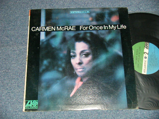 画像1: CARMEN McRAE -  FOR ONCE IN MY LIFE ( Ex++/Ex+++ EDSP)  /  1967 US AMERICA ORIGINAL "GREEN and BLUE Label" STEREO Used LP 