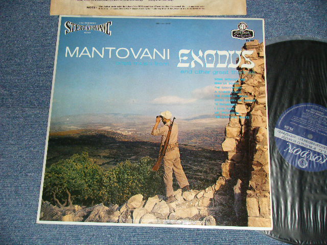 画像1: MANTOVANI - EXODUS  (MINT-/Ex++)  / 1960 US AMERICA ORIGINAL + UK EXPORT STEREO Used  LP