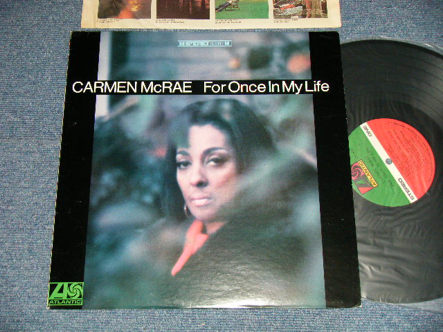 画像1: CARMEN McRAE -  FOR ONCE IN MY LIFE (MINT/MINT)  /  1969 Version US AMERICA 2nd Press "GREEN & RED with 1841 BROADWAY Label" STEREO Used LP 