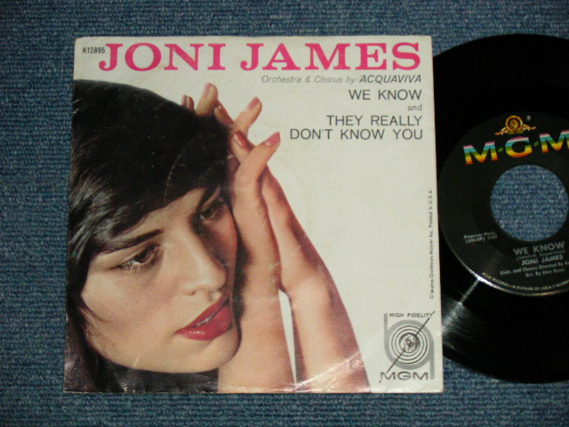 画像1: JONI JAMES - A) WE KNOW  B)THEY REALLY DON'T KNOW YOU ( Ex+/Ex++ )/ 1960 US AMERICA ORIGINAL Used 7"45 Single With PICTURE SLEEVE