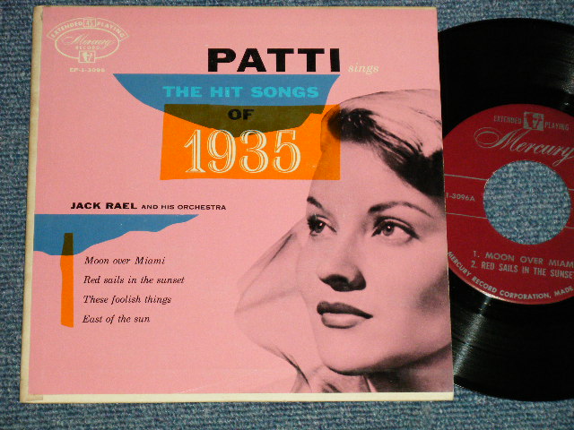 画像1: PATTI PAGE - PATTI SINGS THE HIT SONG OF 1935 (Ex++/Ex+ / 1953 US ORIGINAL 4 TRACKS Used 7" 45 rpm EP  
