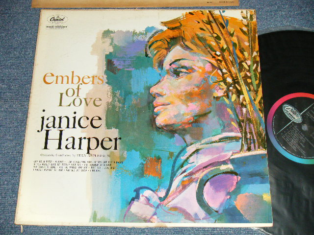 画像1: JANICE HARPER - EMBERS OF LOVE (Ex/Ex+++ EDSP) / 1960 US AMERICA ORIGINAL "BLACK with RAINBOW CAPITOL Logo on LEFT Label" Mono Used LP  