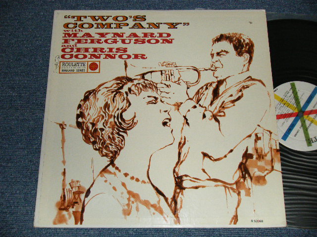 画像1: MAYNARD FERGUSON and CHRIS CONNOR - TWO's COMPANY WITH (Ex++/Ex+++ BB)  / 1961 US AMERICA ORIGINAL 1st Press "WHITE LABEL With COLORED SPOKES Label"  MONO Used  LP 