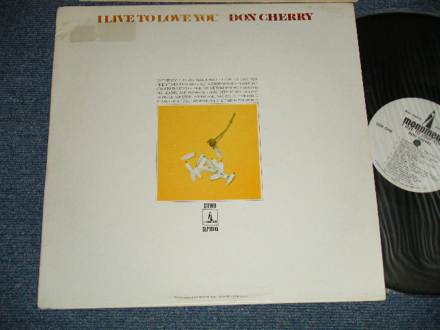 画像1: DON CHERRY - I LIVE TO LOVE YOU (Ex++/MINT-) / 1978 US AMERICA ORIGINAL "WHITE LABEL PROMO" Used LP