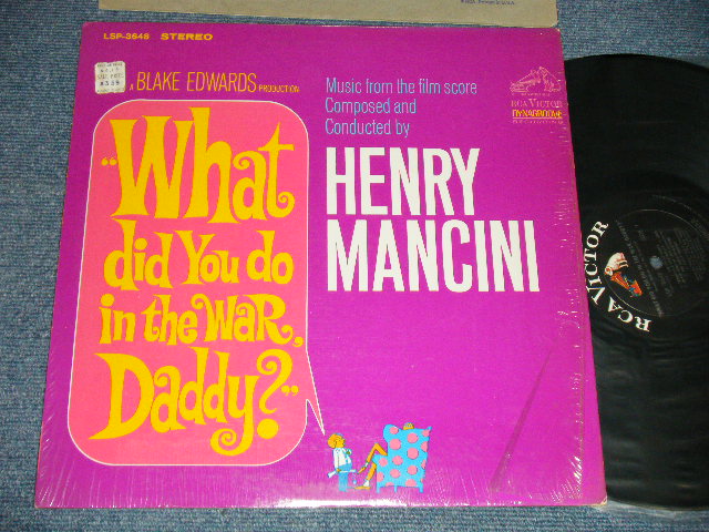 画像1: ost HENRY MANCINI - WHAT DID YOU DO IN THE WAR, DADDY? (MINT-/MINT-)  / 1966 US AMERICA ORIGINAL STEREO Used  LP