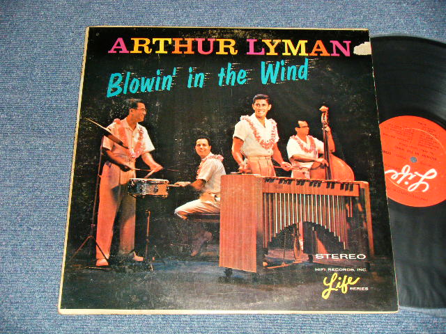 画像1: ARTHUR LYMAN - BLOWIN' IN THE WIND(Ex-, Ex+/Ex++ Looks:Ex TEAR)  )  / 1964 US AMERICA ORIGINAL STEREO Used  LP 