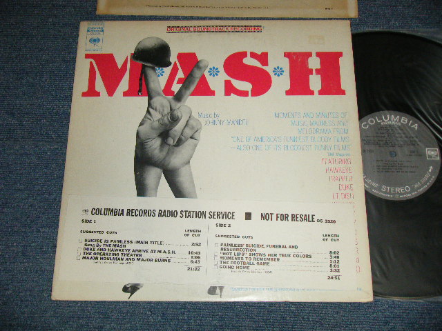 画像1:  ost Johnny Mandel ‎- M*A*S*H   with PROMO SHEET ("The Original Sound track RECORDINGS") (Ex++/MINT-) / 1970 US AMERICA ORIGINAL "PROMO" "360 SOUND Label" Used LP 