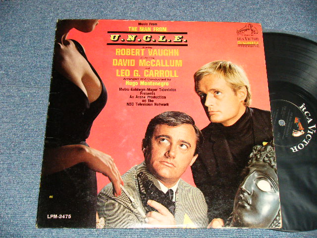 画像1: ost HUGO MONTENEGRO - THE MAN FROM U.N.C.L.E. ("Original Movie Sound track") (Ex++/Ex++ Looks:Ex) / 1965 US AMERICA ORIGINAL 1st Press "WHITE RCA VICTOR at TOP MONO DYNAGROOVE at BOTTOM Label" MONO Used LP 