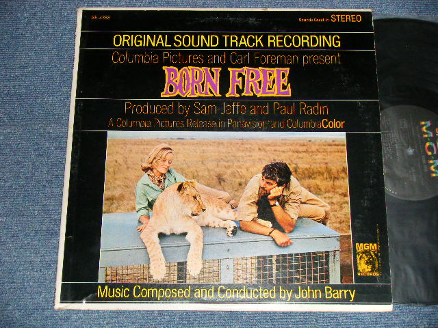 画像1: ost JOHN BARRY - BORN FREE (Original Soundtrack Recordings) (Ex+/MINT- EDSP )  / 1966 US AMERICA ORIGINAL "RECORD CLUB Release" STEREO Used  LP