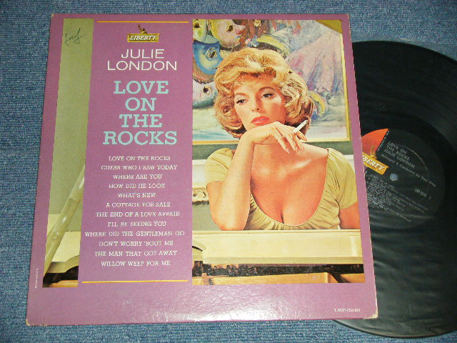 画像1: JULIE LONDON - LOVE ON THE ROCKS (Ex/Ex A-2,3:VG  WOFC) /1963 US AMERICA ORIGINAL 1st Press "BLACK with GOLD LIBERTY at LEFT  Label" MONO Used LP  