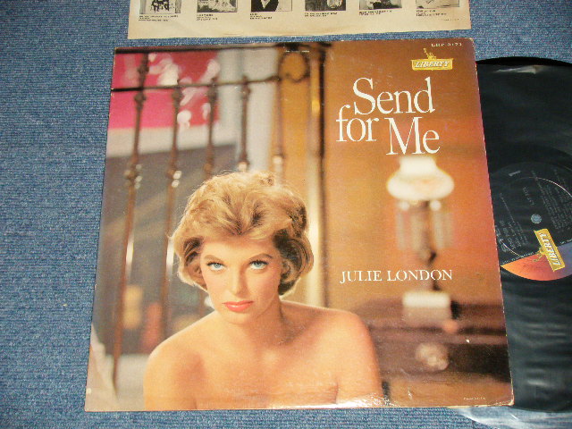 画像1: JULIE LONDON - SEND FOR ME ( Ex++/Ex+++ B-1,2,3:Ex+ EDSP) /1962 US AMERICA ORIGINAL 1st Press "BLACK with GOLD LIBERTY at LEFT  Label" MONO Used LP  