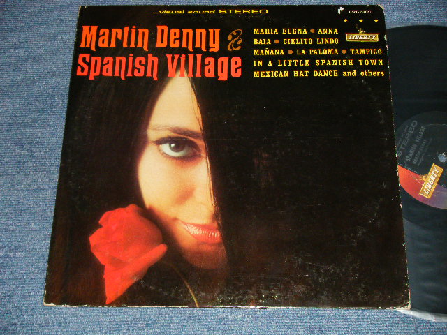 画像1: MARTIN DENNY - SPANISH VILLAGE (Ex+/Ex Looks:Ex++ STEAROFC EDSP)  / 1965 US AMERICA ORIGINAL 1st Press Label "BLACK with GOLD LIBERTY on LEFT Label" STEREO Used LP