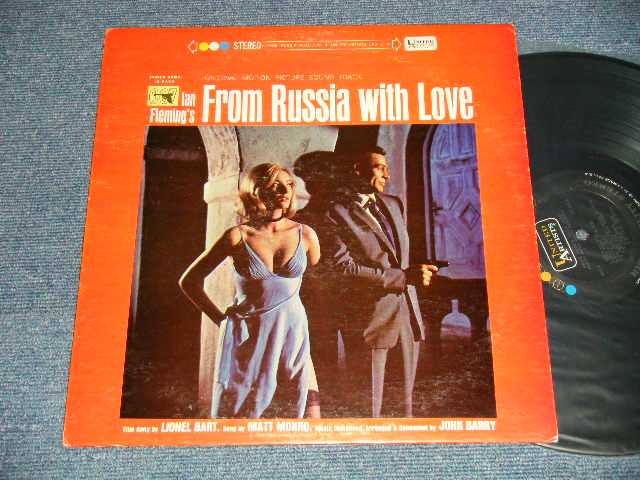 画像1: 007 JAMES BOND, JOHN BARRY, MATT MONRO - FROM RUSSIA WITH LOVE (Ex+++/Ex++)  /1963 US AMERICA ORIGINAL 1st Press "BLACK with COLOR DOT on TOP, GOLD 'UNITED' WHITE 'ARTISTS' Label"  STEREO Used LP 