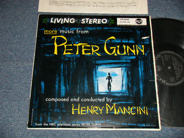 画像1: ost HENRY MANCINI - The Music from "PETER GUNN" (Ex/MINT- TEAROFC, SPLIT) / 1959 WEST-GERMANY ORIGINAL 1st Press "BLACK with SILVER PRINT Label" STEREO Used  LP