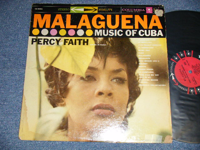 画像1: PERCY FAITH - MALAGUENA : MUSIC OF CUBA (Ex+/Ex+++ STOFC) /1958 US AMERICA ORIGINAL "6 EYES Label" STEREO Used LP 