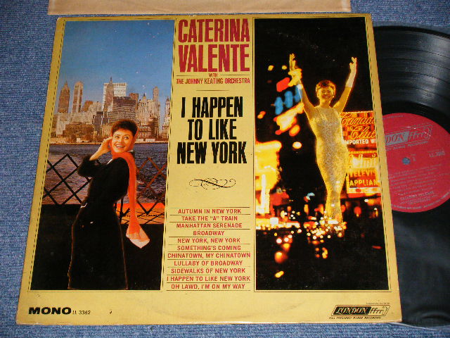 画像1: CATERINA VALENTE - I HAPPEN TO LIKE NEW YORK (Ex+/Ex++ Looks:Ex+++)  / 1964 US AMERICA ORIGINAL Jacket +  UK EXPORT with "ffrr" "MAROON with Boxed LONDON Label" MONO Used LP (MATRIX #  A) 2A   B)1A  ) 