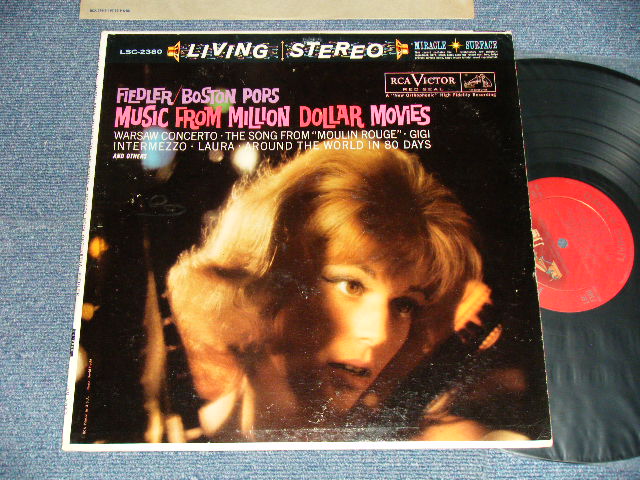 画像1: ARTHUR FIEDLER / BOSTON POPS ORCHESTRA - Music From MILLION DOLLAR MOVIES (Ex++/Ex++) / 1960 US AMERICA ORIGINAL 1st Press "RED with 'LIVING STEREO' at Bottom Label" STEREO Used LP 