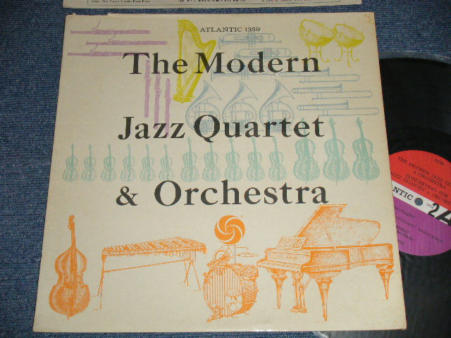 画像1: MJQ The MODERN JAZZ QUARTET - The MODERN JAZZ QUARTET & ORCHESTRA (Ex++/Ex++) / 1961 US AMERICA ORIGINAL "RED & PURPLE Label" MONO Used LP 