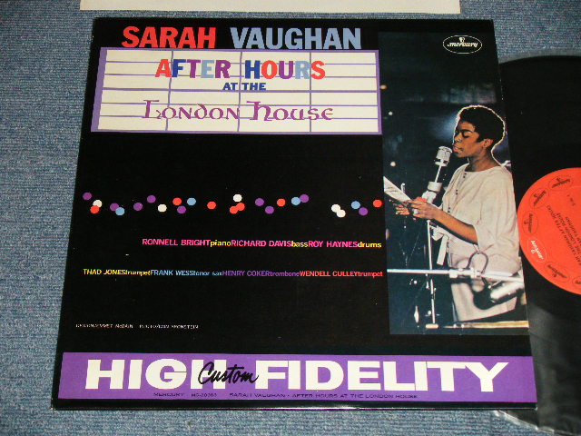 画像1: SARAH VAUGHAN - AFTER HOURS AT THE LONDON HOUSE (MINT-/MINT-)  / 1968? US AMERICA REISSUE "RED Label" "With JAPANESE LINER" MONO Used  LP