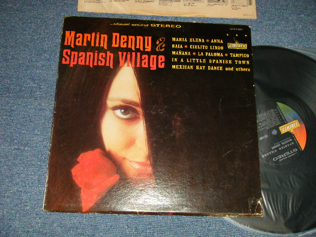 画像1: MARTIN DENNY - SPANISH VILLAGE (Ex/Ex++STOBC)  / 1965 US AMERICA ORIGINAL 1st Press Label "BLACK with GOLD LIBERTY on LEFT Label" STEREO Used LP