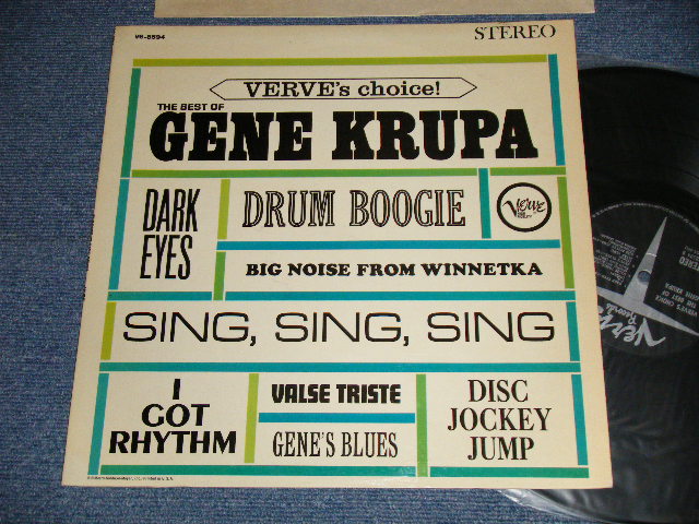 画像1: GENE KRUPA  - VERVE'S CHOICE : THE BEST OF (Ex+++/Ex+++ Looks:Ex+) /1963 US AMERICA ORIGINAL STEREO Used LP