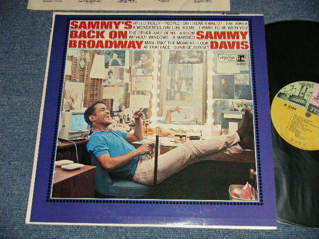 画像1: SAMMY DAVIS, JR. - SAMMY'S BACK ON BROADWAY (Ex+++/Ex+++ Looks:Ex++)  / 1965 US AMERICA ORIGINAL 1st Press "3-COLOR Label" MONO Used  LP  
